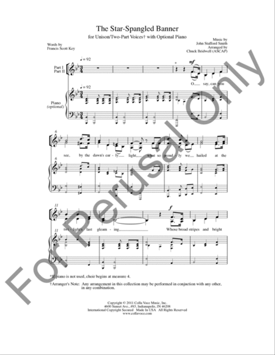 The Star-Spangled Banner The Star-Spangled Banner TTBB scores gallery preview page 2