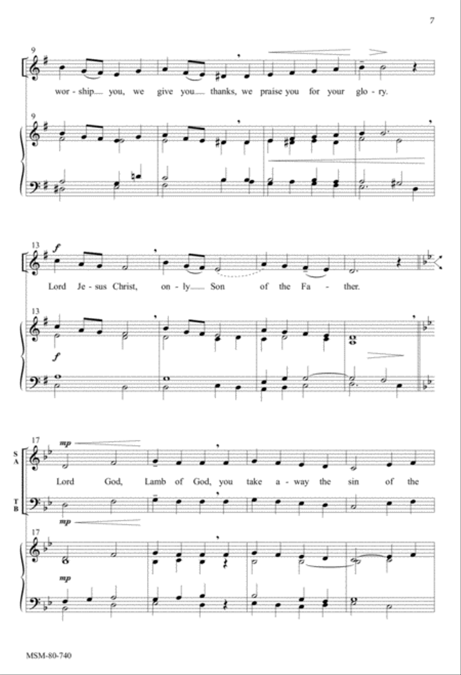 Missa St. Andrew 4-Part scores gallery preview page 6