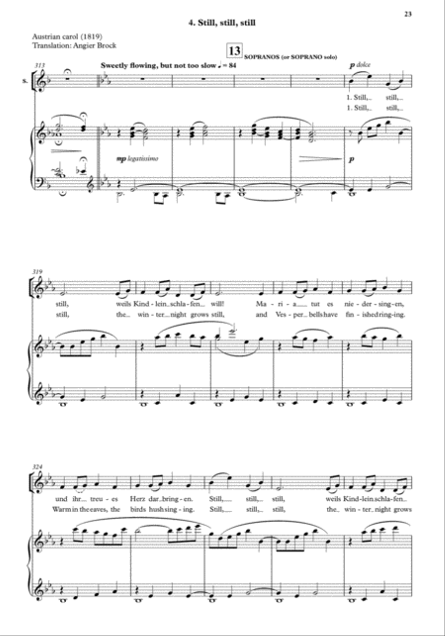 A Winter's Night 4-Part scores gallery preview page 8
