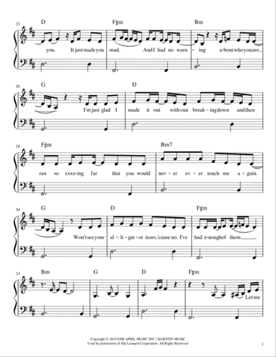 You Should Be Sad You Should Be Sad Voice scores gallery preview page 3