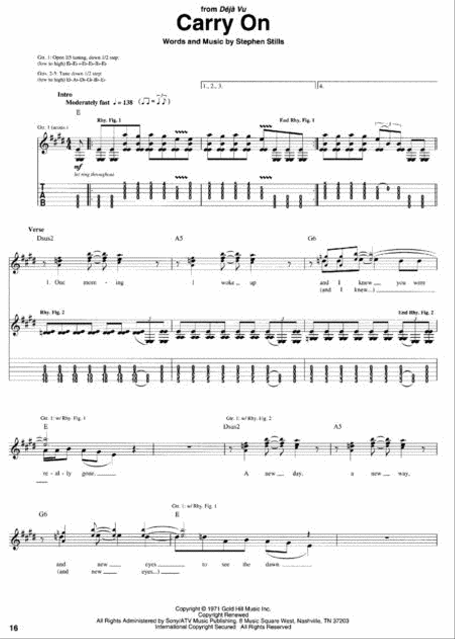 Best of Crosby, Stills & Nash Best of Crosby, Stills & Nash Electric Guitar scores gallery preview page 2