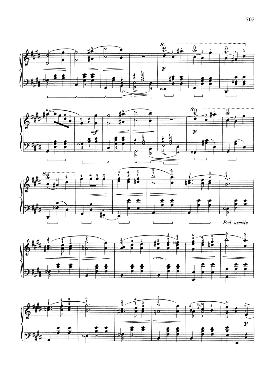 Waltz in E Major, KK. IVa, No. 12 Piano Solo scores gallery preview page 2