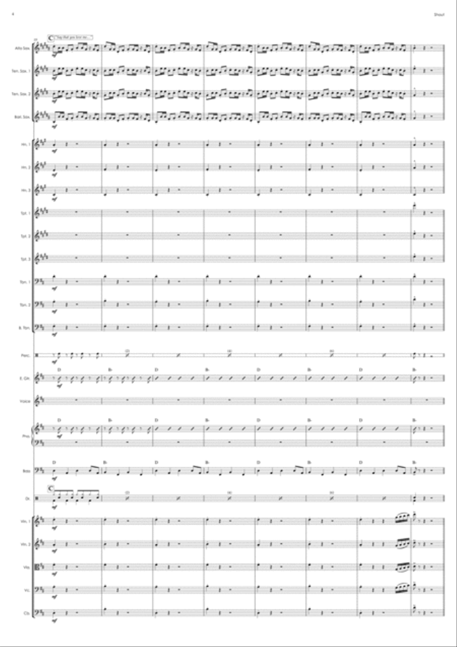 Shout Shout Jazz Ensemble scores gallery preview page 4