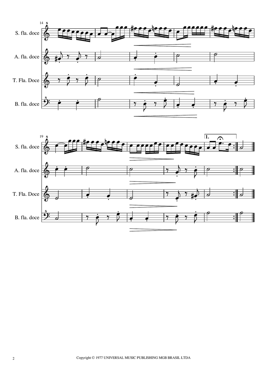 Numa Sala De Reboco Small Ensemble scores gallery preview page 2