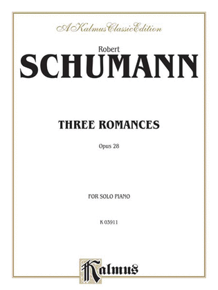 Book cover for Three Romances, Op. 28