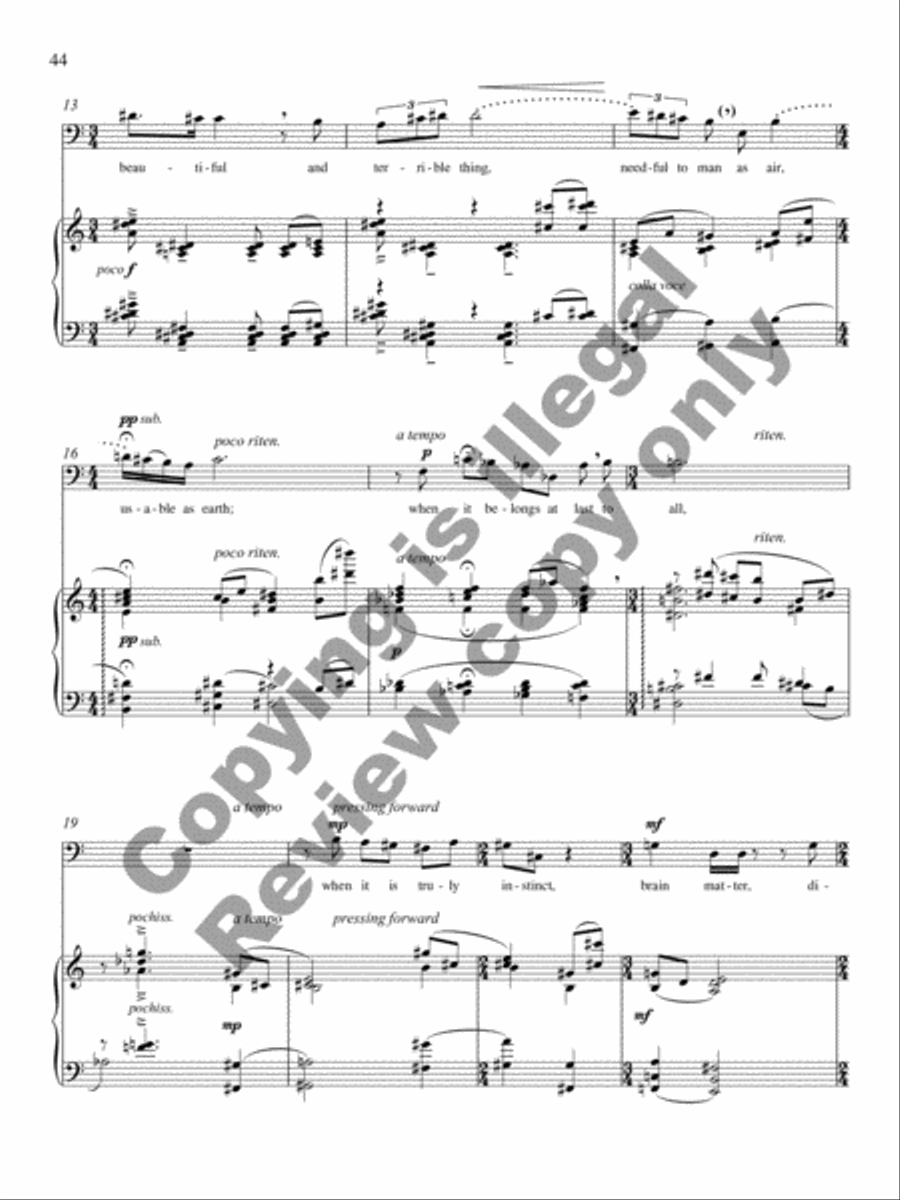 Songs for Baritone, Volume 1 Baritone Voice scores gallery preview page 21