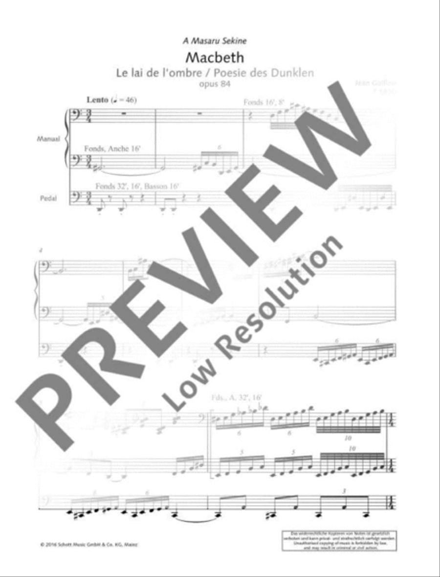 Macbeth Organ scores gallery preview page 4