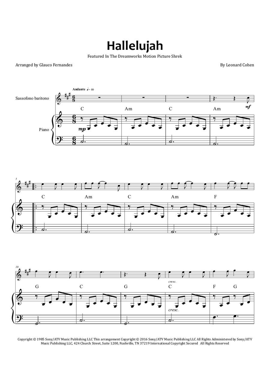 Hallelujah Chamber Music scores gallery preview page 1