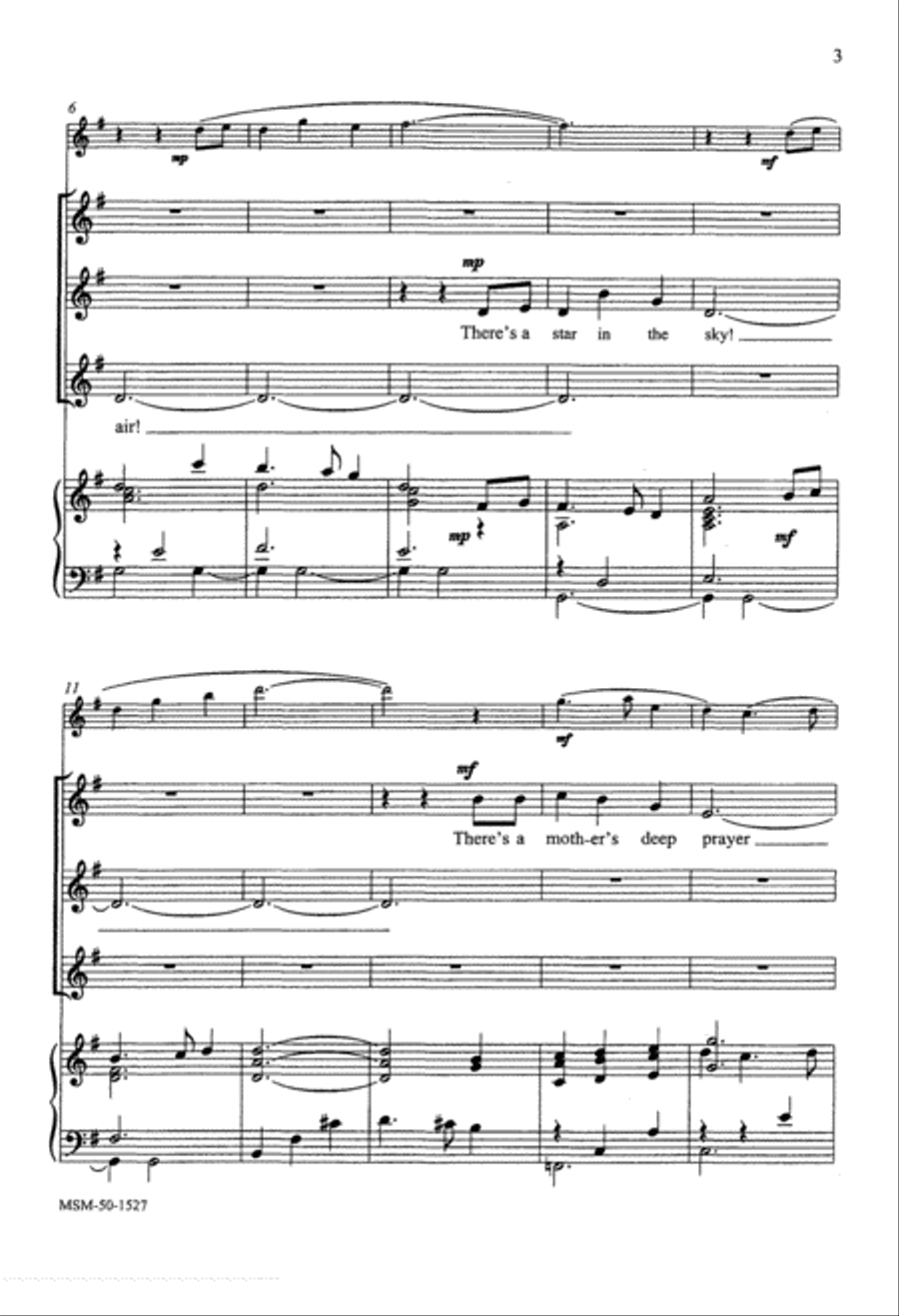 There's a Song in the Air SSA scores gallery preview page 3