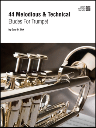 Book cover for 44 Melodious & Technical Etudes For Trumpet