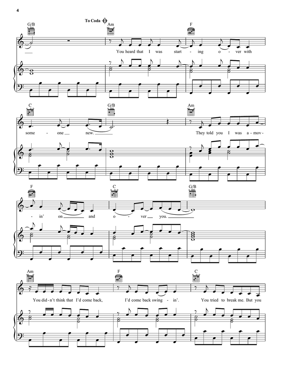 Stronger (What Doesn't Kill You) Acoustic Guitar scores gallery preview page 4