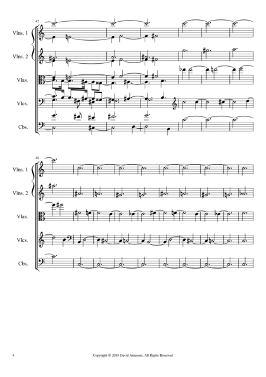 Chaconne (2018) String Orchestra scores gallery preview page 4