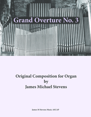Book cover for Grand Overture No. 3 - Organ in E Flat Major