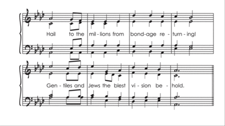 Hail to the Brightness of Zion's Glad Morning! Voice scores gallery preview page 5