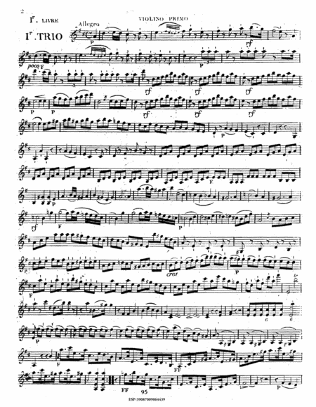 Six trios pour deux violons et violoncelle : 3e oeuvre de trios