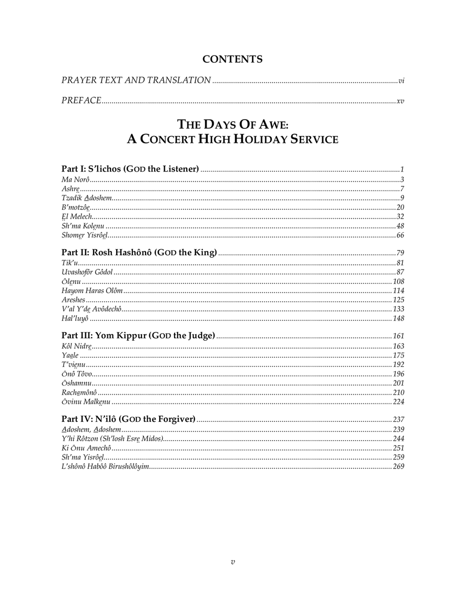 The Days of Awe for Cantor and SSA Treble Chorus (Piano-Vocal Edition, Ashk'nazic Hebrew Dialect) SSA scores gallery preview page 5