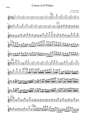 Canon in D Major (J. Pachelbel) for Flute Solo