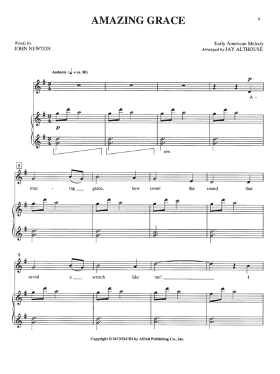 Folk Songs for Solo Singers, Volume 1 High Voice scores gallery preview page 3