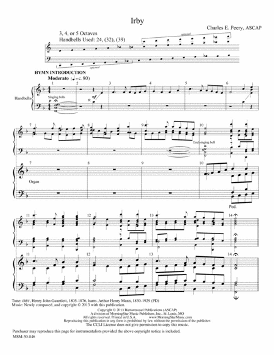 Irby Choir scores gallery preview page 1