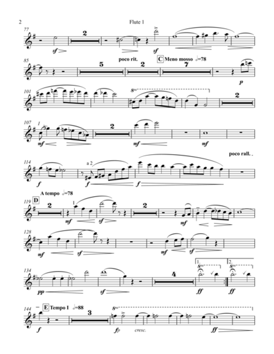 Sinfonia op. 18 Flute scores gallery preview page 3
