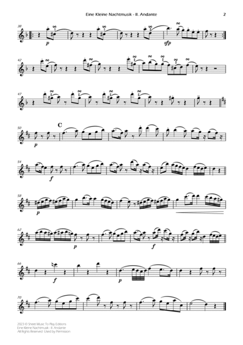 Eine Kleine Nachtmusik (2 mov.) - Bb Clarinet and Piano (Individual Parts) image number null
