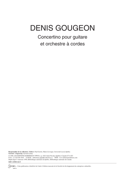 Concertino for guitar (score)