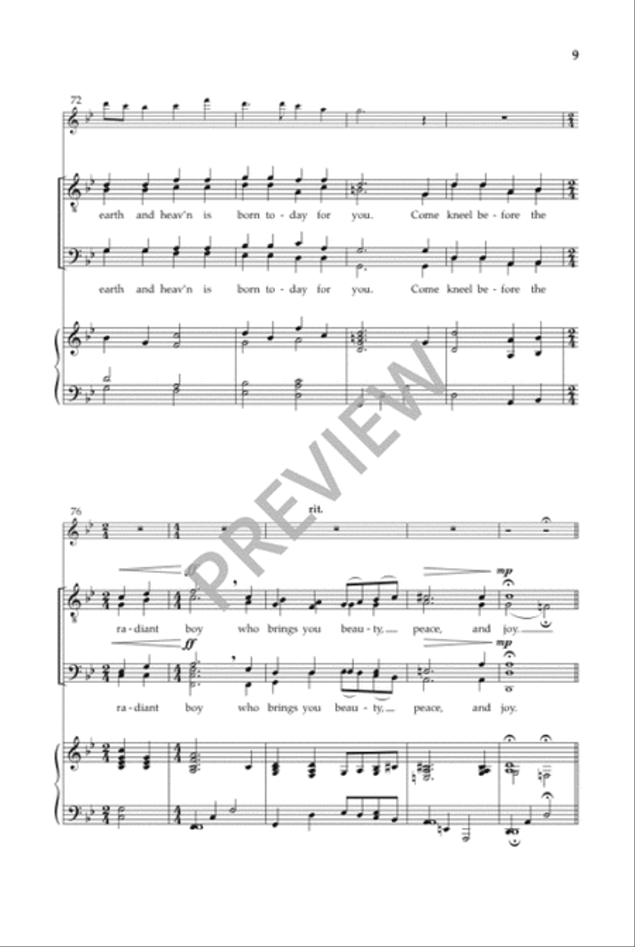 'Twas in the Moon of Wintertime TTBB scores gallery preview page 10