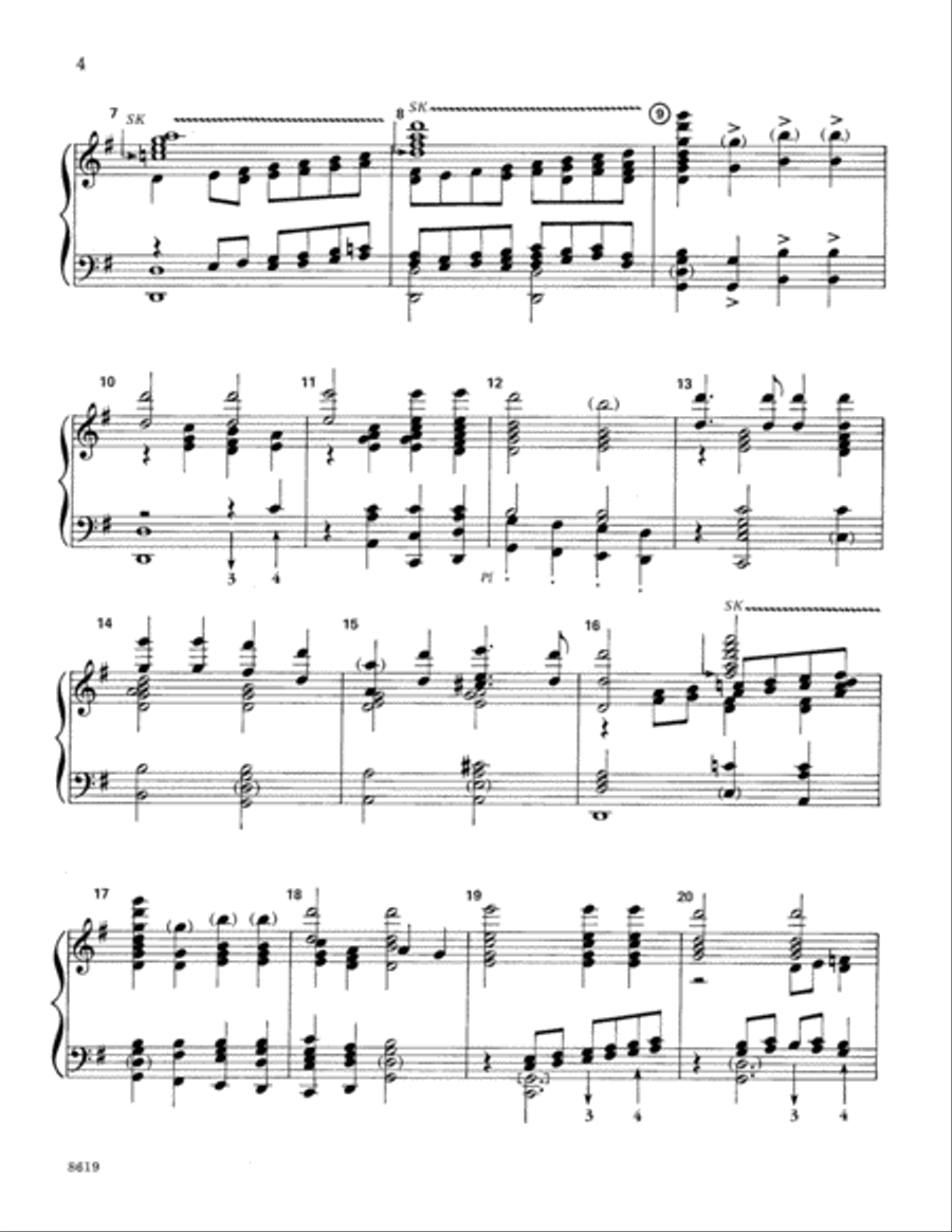 Holy, Holy, Holy Handbell Choir scores gallery preview page 4