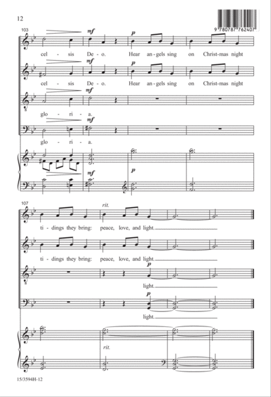 Ukrainian Bell Carol 4-Part scores gallery preview page 12