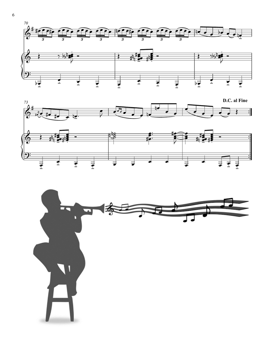 A Night In Tunisia Piano scores gallery preview page 6