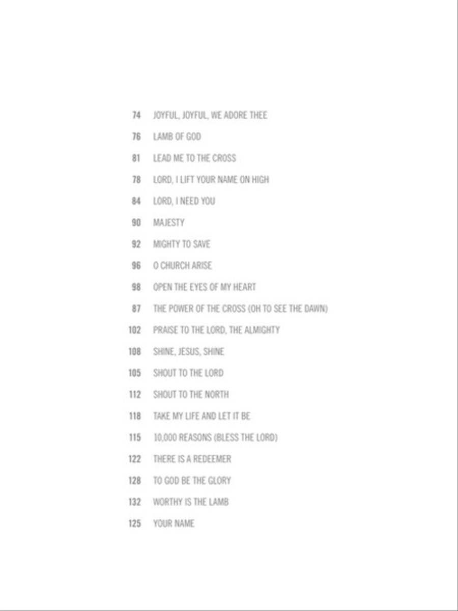 Blended Worship Piano Collection Piano Solo scores gallery preview page 3