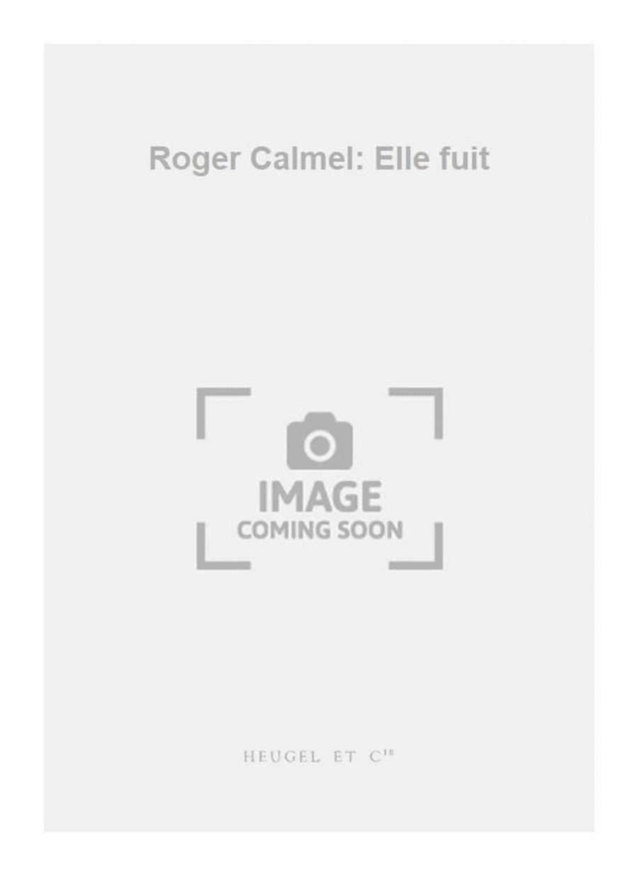 Roger Calmel: Elle fuit 4-Part scores gallery preview page 1
