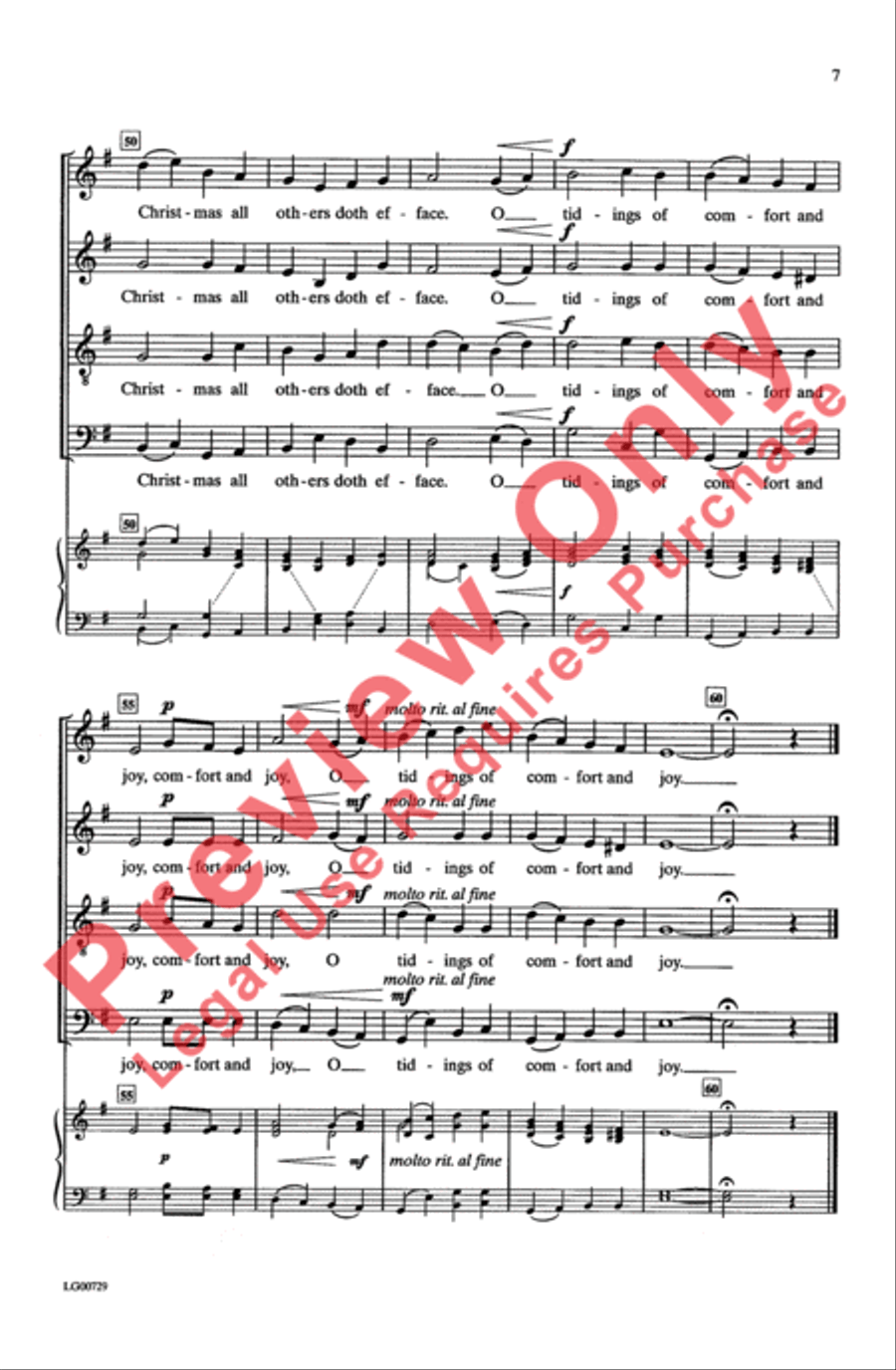 God Rest You Merry, Gentlemen 4-Part scores gallery preview page 7