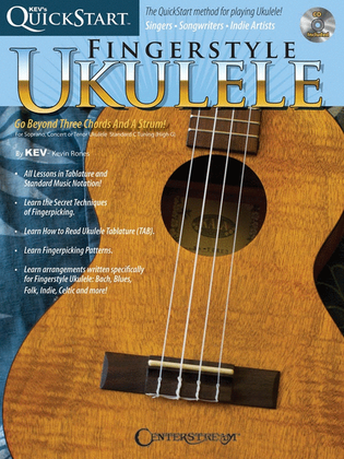 Book cover for Kevs Quickstart For Fingerstyle Ukulele 1 Book/Ola