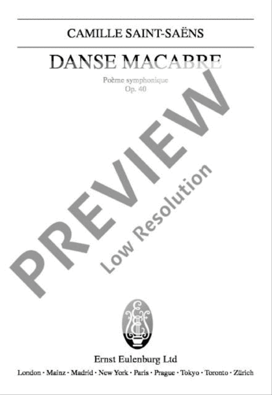 Danse macabre Orchestra scores gallery preview page 2