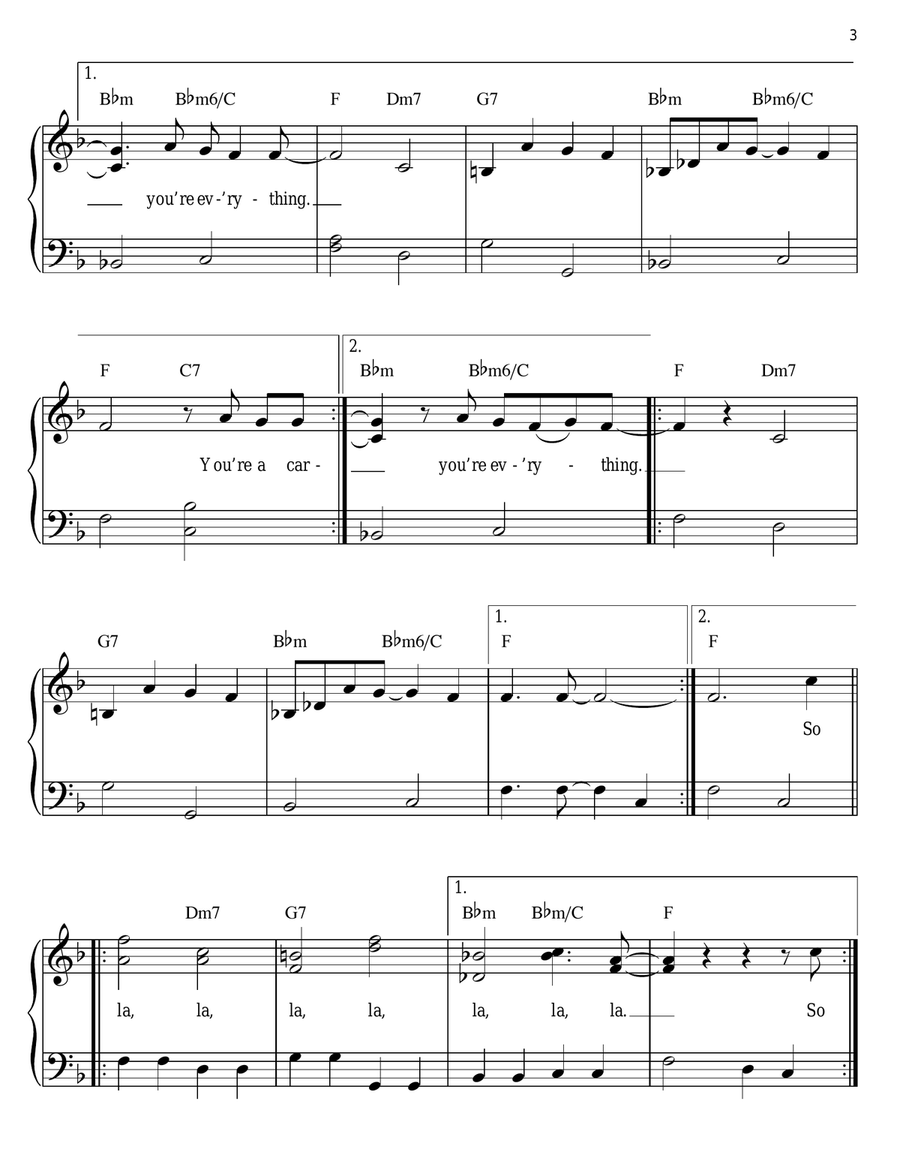Everything Easy Piano scores gallery preview page 3