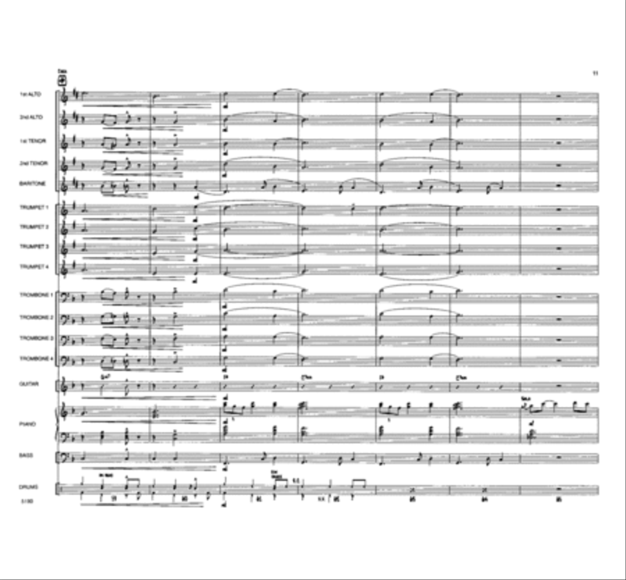 Away In A Manger Jazz Ensemble scores gallery preview page 10
