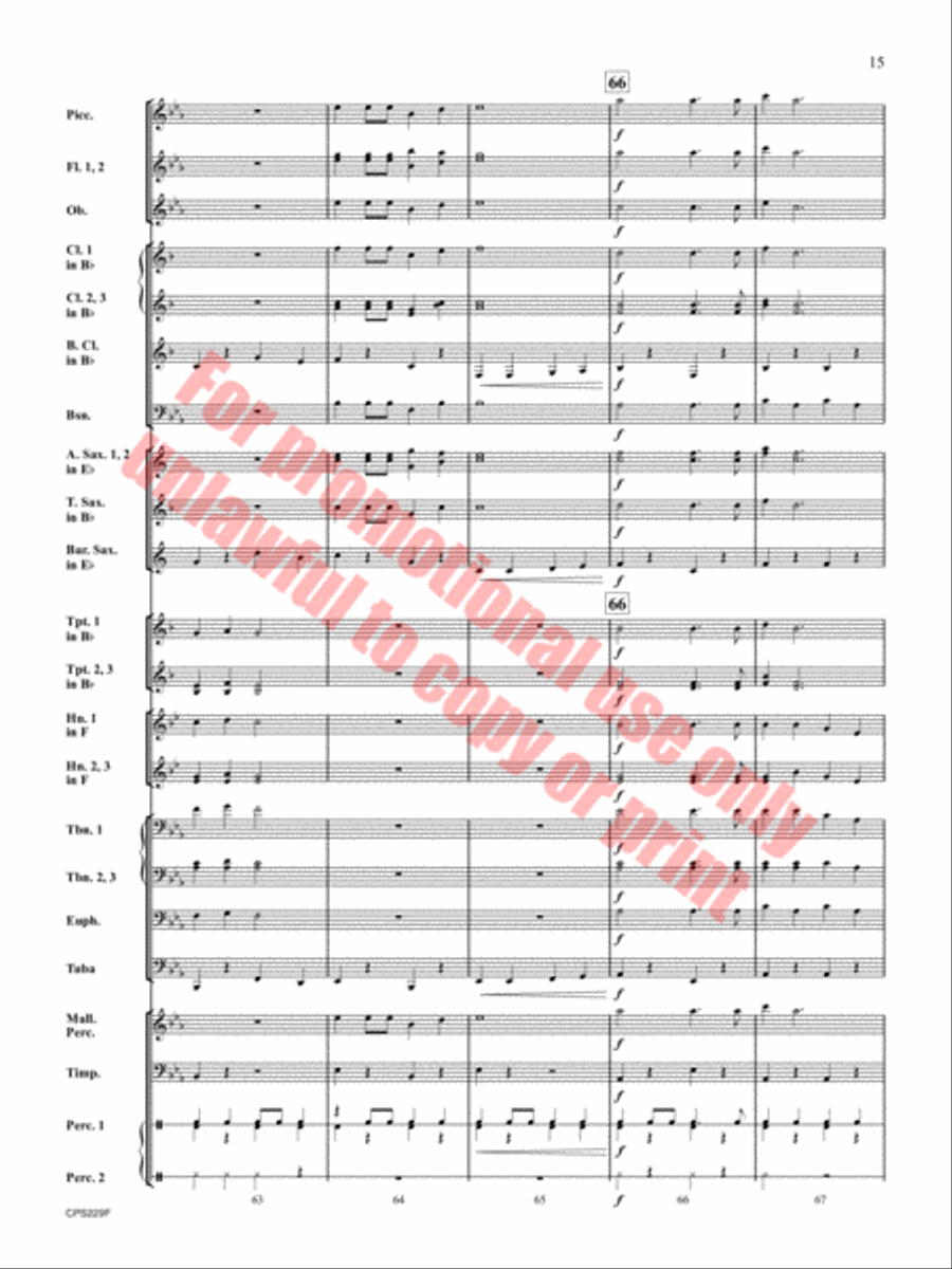 An Arizona Celebration An Arizona Celebration Concert Band scores gallery preview page 16