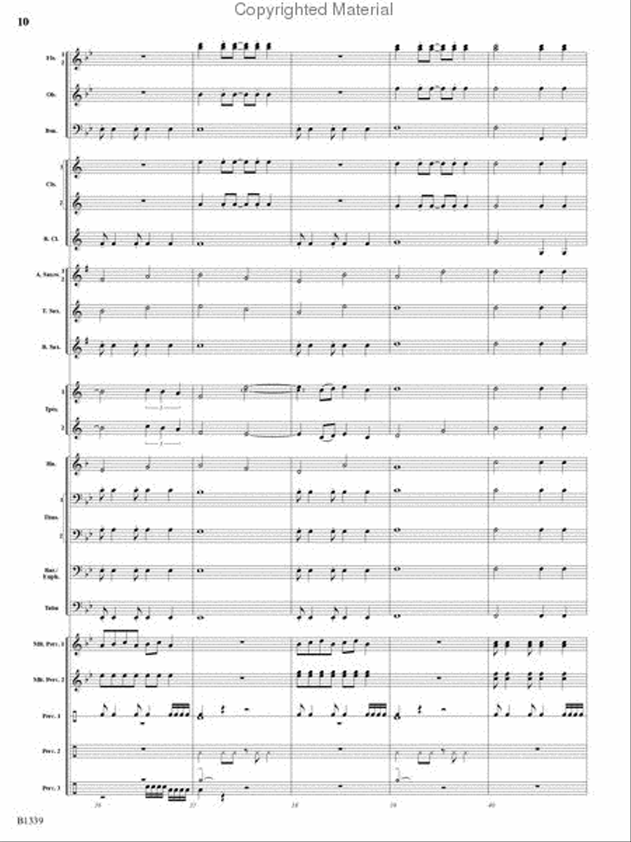 The Impossible Machine Concert Band scores gallery preview page 9
