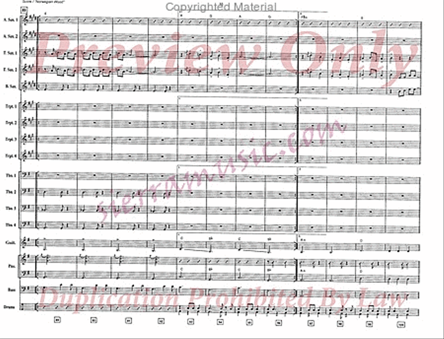 Norwegian Wood Norwegian Wood Big Band scores gallery preview page 11