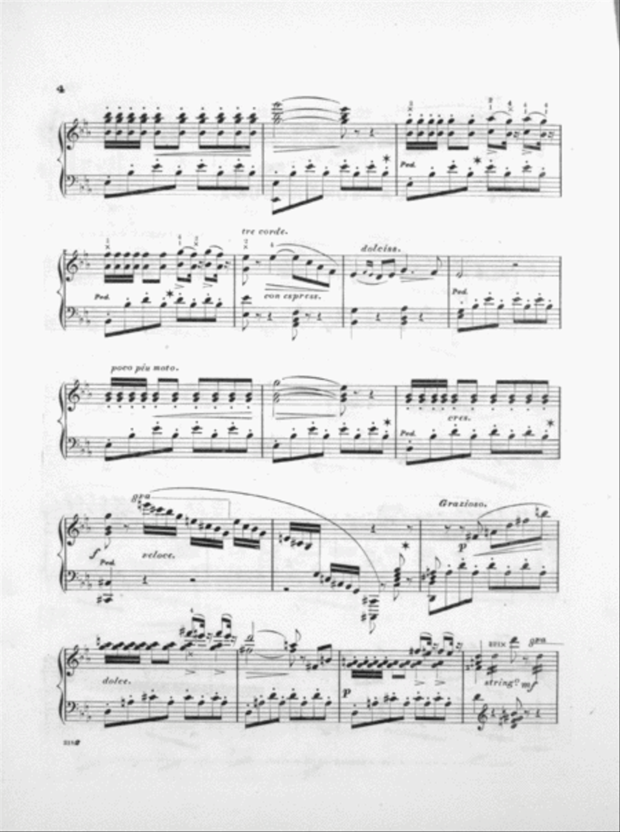 Souvenir De L'Opera. Souvenir De Bellini. Fantasie De Salon. Sur L'Opera Somnambula Piano Solo scores gallery preview page 3