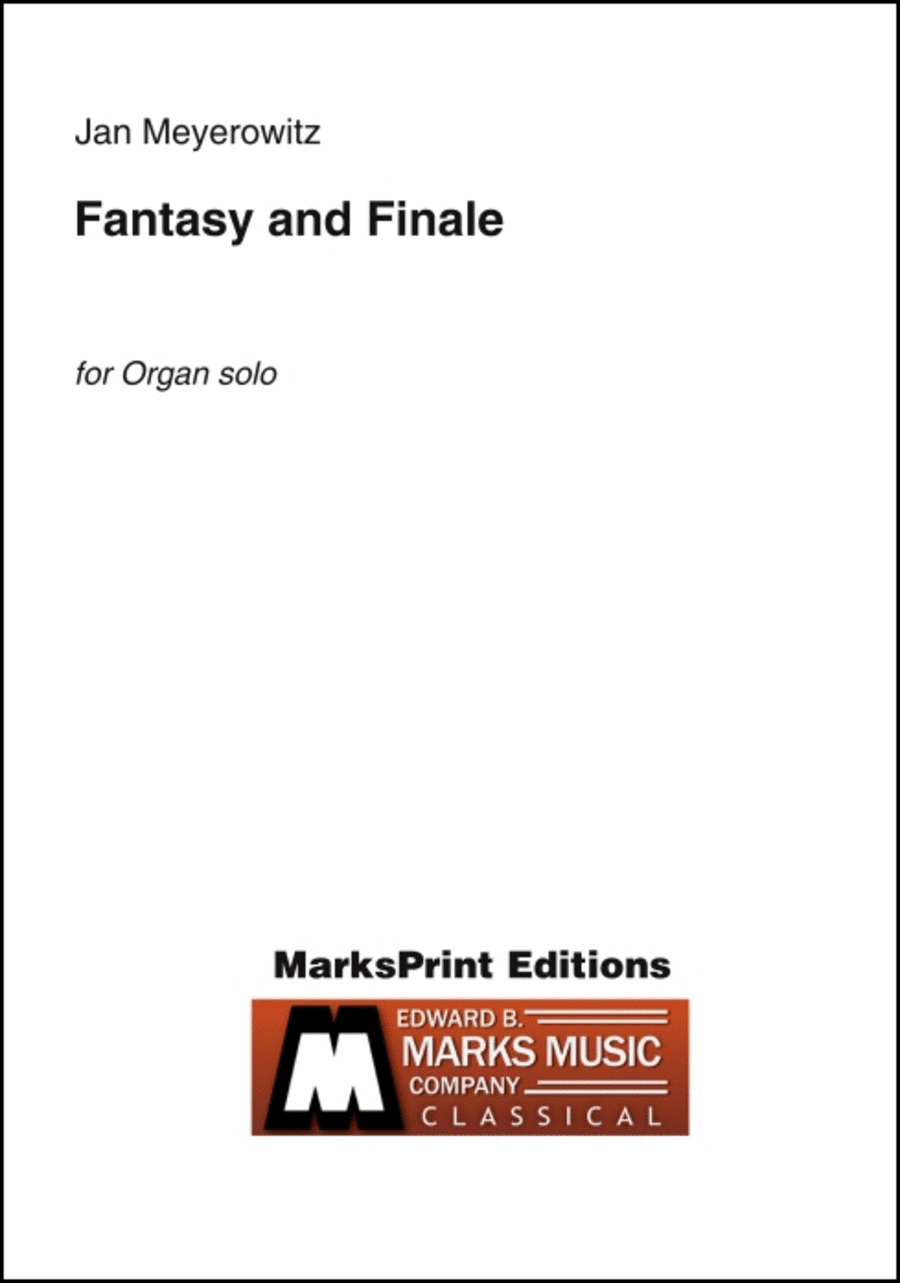 Fantasy and Finale Organ Accompaniment scores gallery preview page 1