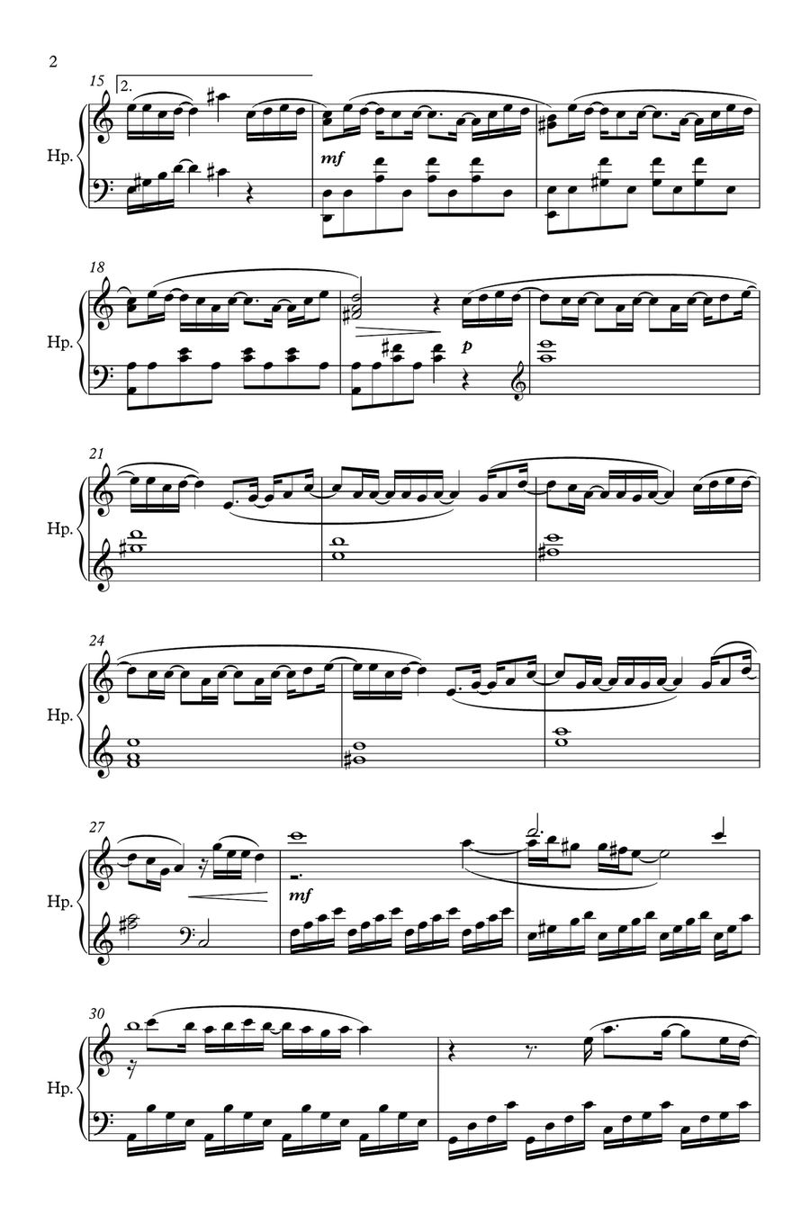 Like A Star Harp scores gallery preview page 2