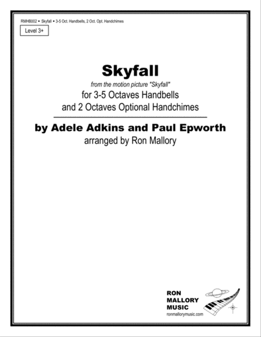 Skyfall Handbell Choir scores gallery preview page 1