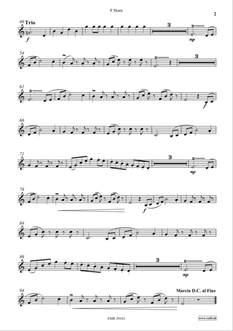 Radetzky March Radetzky March Horn scores gallery preview page 3