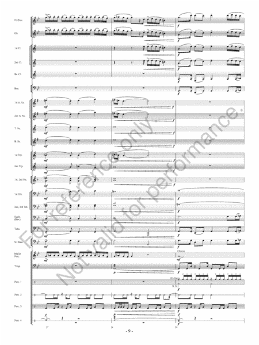The Ocean Of Fire The Ocean Of Fire Concert Band scores gallery preview page 10