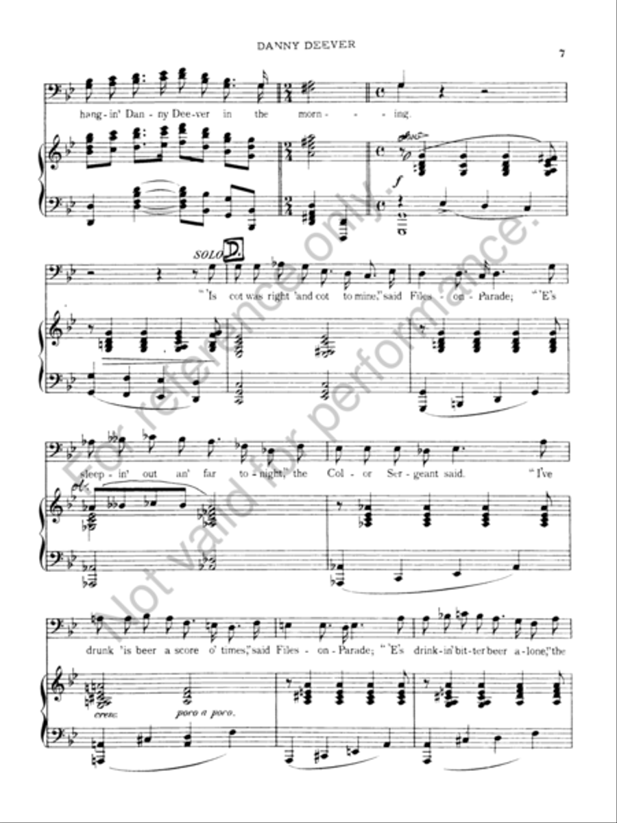 Danny Deever Concert Band scores gallery preview page 7