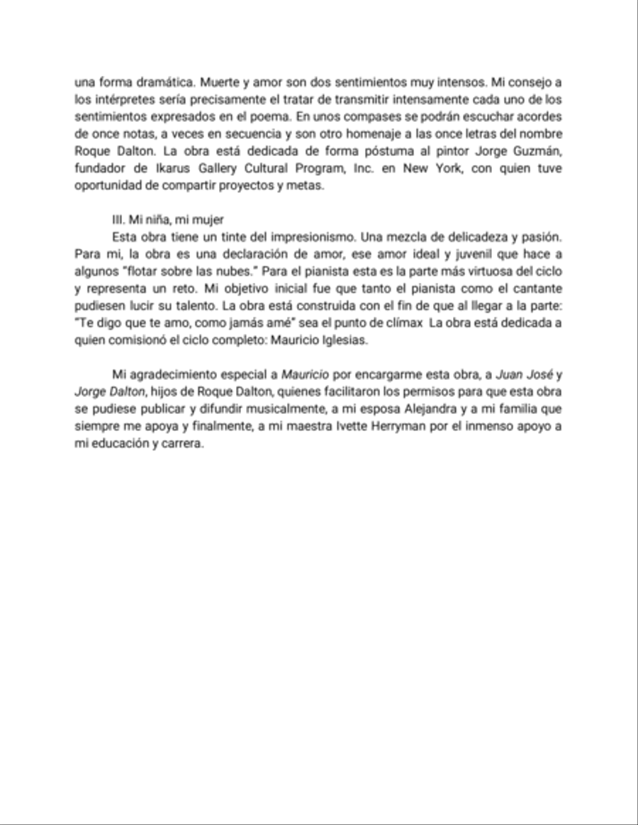Mis Once Letras Tenor Voice scores gallery preview page 4