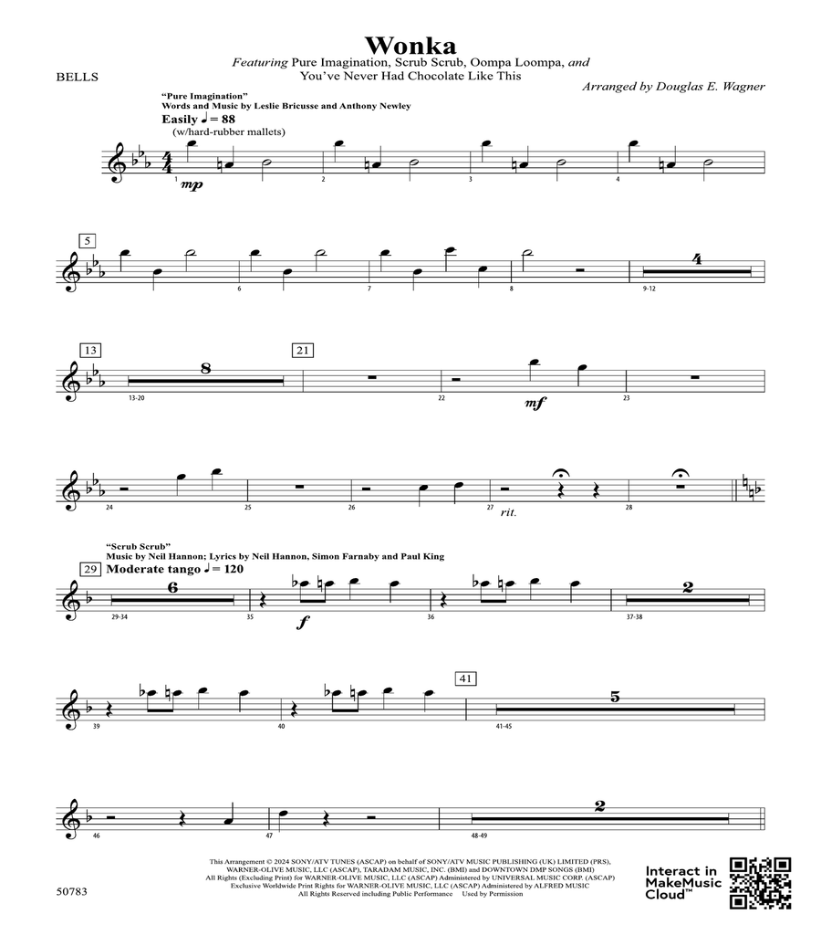 Wonka: Mallets Percussion scores gallery preview page 1