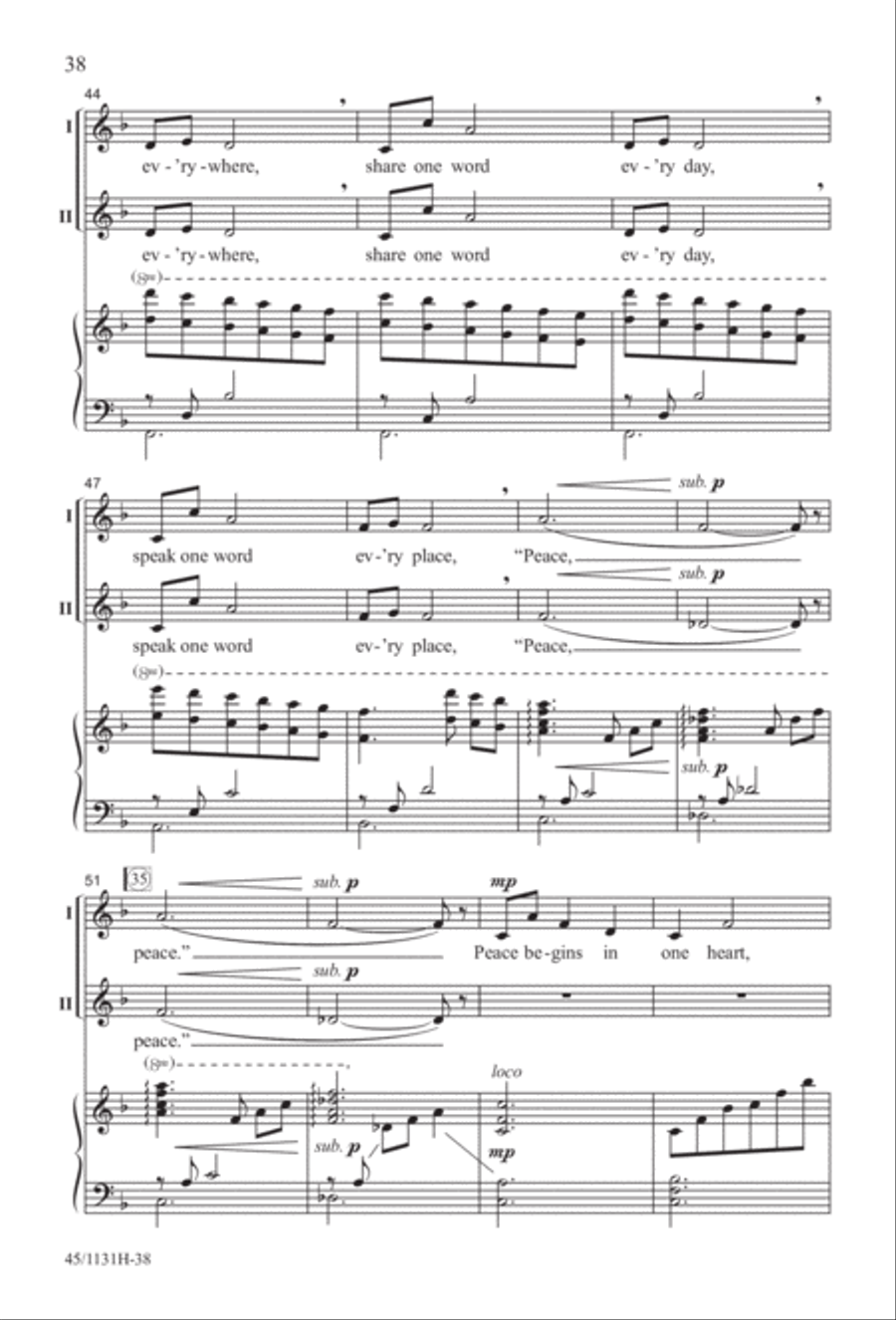 Singable Solutions for Winter Holidays 2-Part scores gallery preview page 38